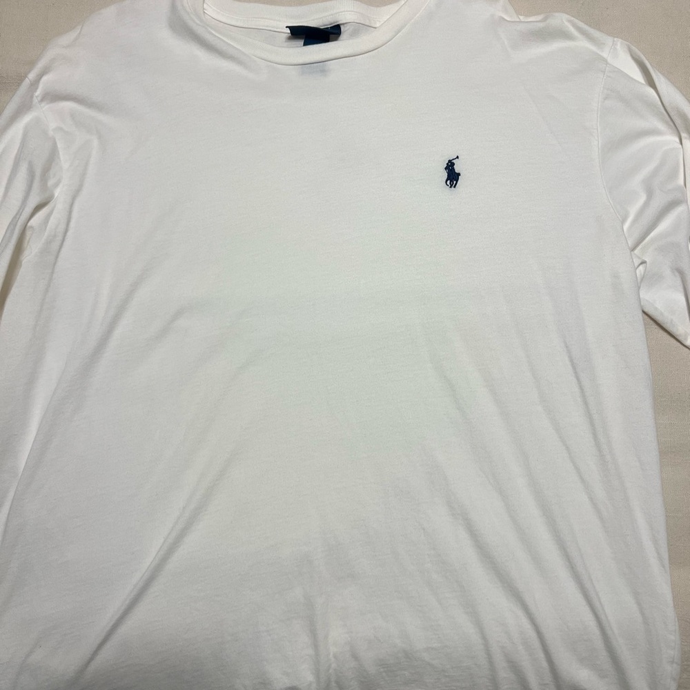 Polo by Ralph Lauren Men's Long Sleeve White Tee